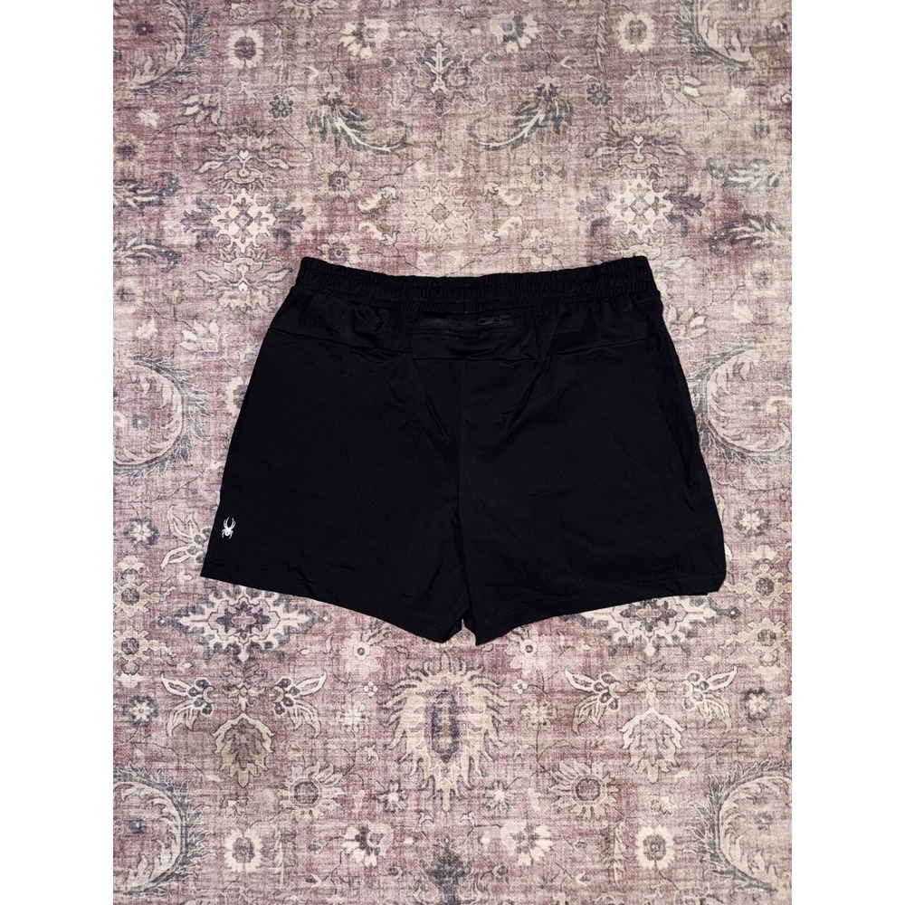 Spyder Active Mens Black Performance Shorts SPM550A Quick Dry Stretch Large NWT - Picture 8 of 10